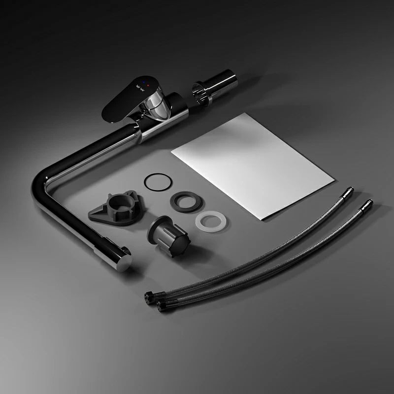 Смеситель для кухни AM.PM Like F8005700 высокий с каналом питьевой воды, хром