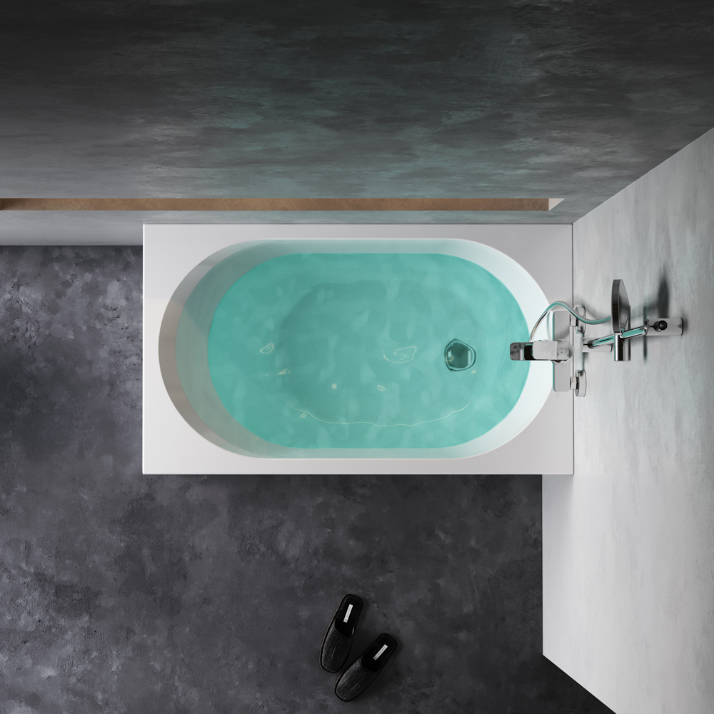 Ванна акриловая, 120х70 см X-Joy W94A-120-070W-A, Белый