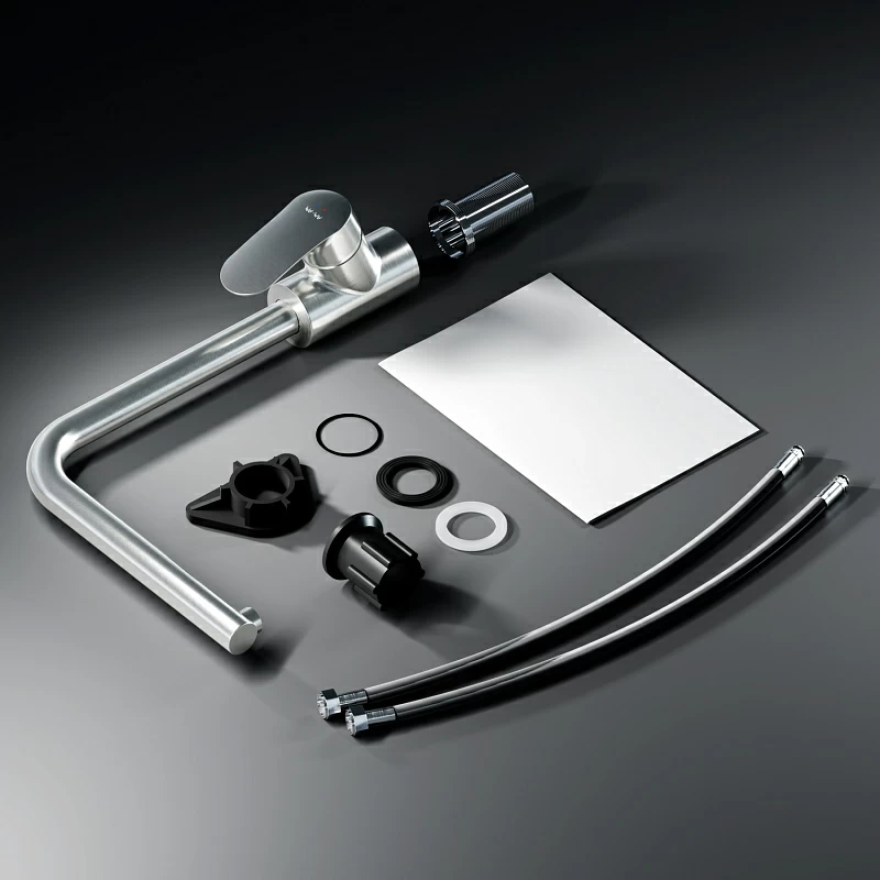 Смеситель для кухни AM.PM Like F8005011 высокий, сатин