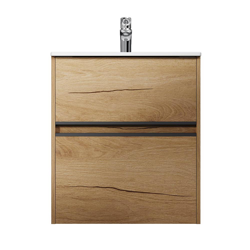 Тумба с раковиной 60 AM.PM Sense M7BFUX0602OF подвесная/напольная на ножках, светлое дерево