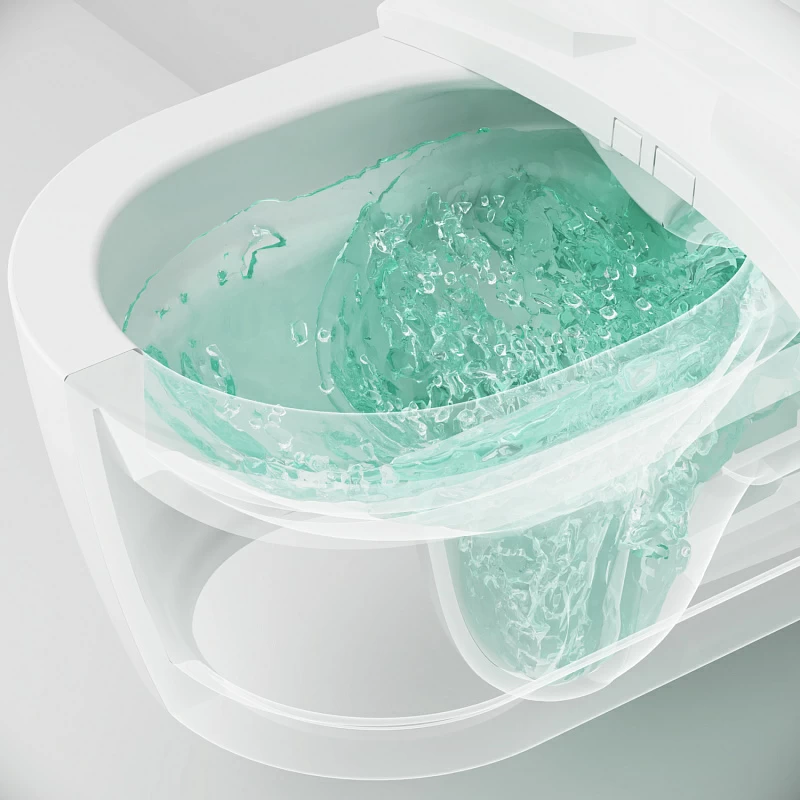 Унитаз-биде подвесной AM.PM Func C8F1702SC безободковый с электронным управлением, белый