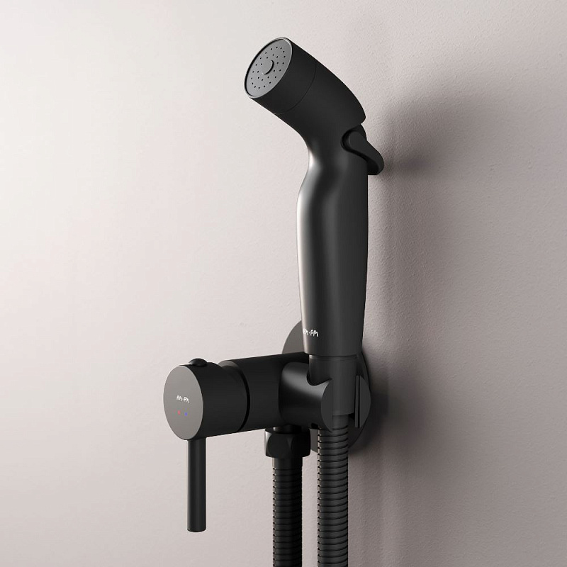 Гигиенический душ со смесителем AM.PM Above F0H9X022 черный встраиваемый