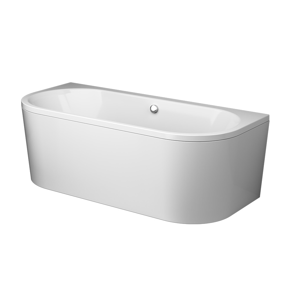 Ванна акриловая пристенная, 170x75 см X-Joy W94A-170U75W-A, Белый
