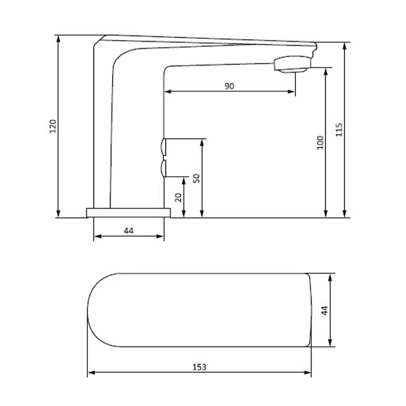 Смеситель для раковины (умывальника) Damixa Jupiter 770290000 сенсорный, хром