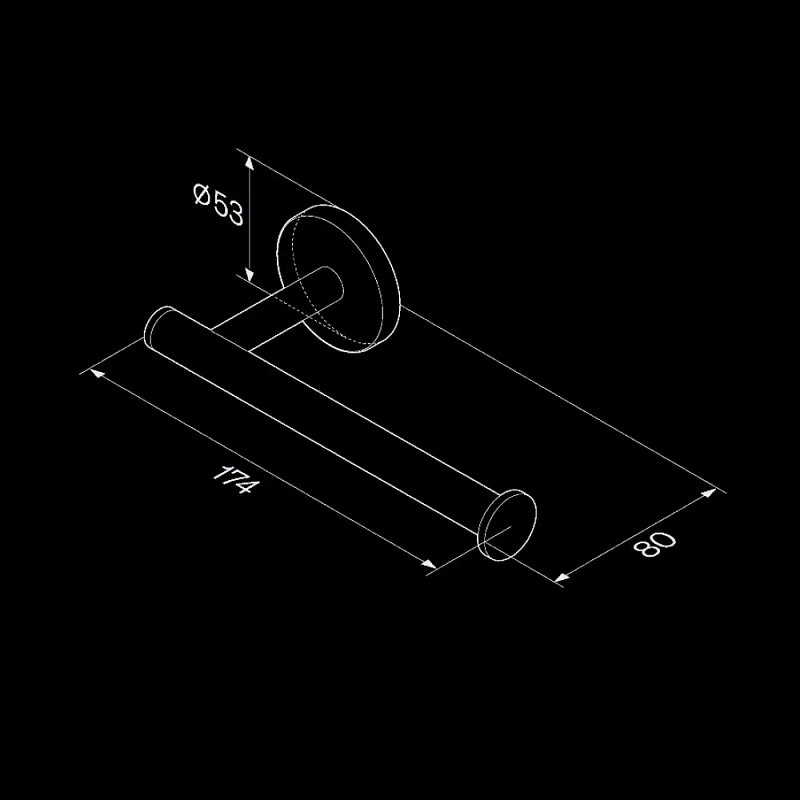 Держатель для туалетной бумаги настенный AM.PM X-Joy A85A34122 черный