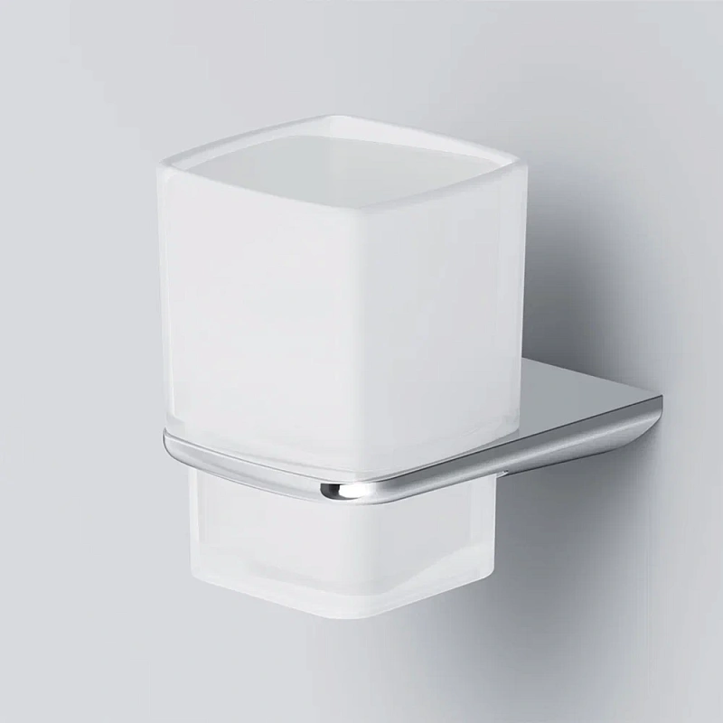 Стакан для зубных щеток настенный AM.PM Inspire 2.0 A50A34300 стеклянный, хром