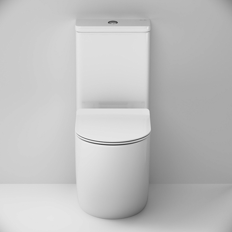 Унитаз-компакт напольный AM.PM Like C808600SC безободковый с сиденьем микролифт, белый