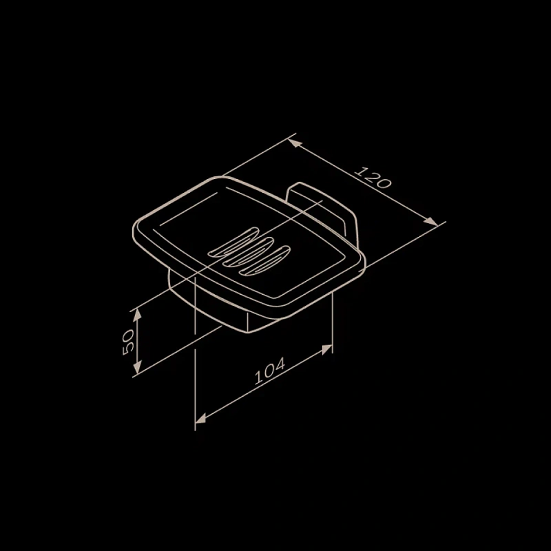 Мыльница стеклянная настенная AM.PM Gem A9034222 черная