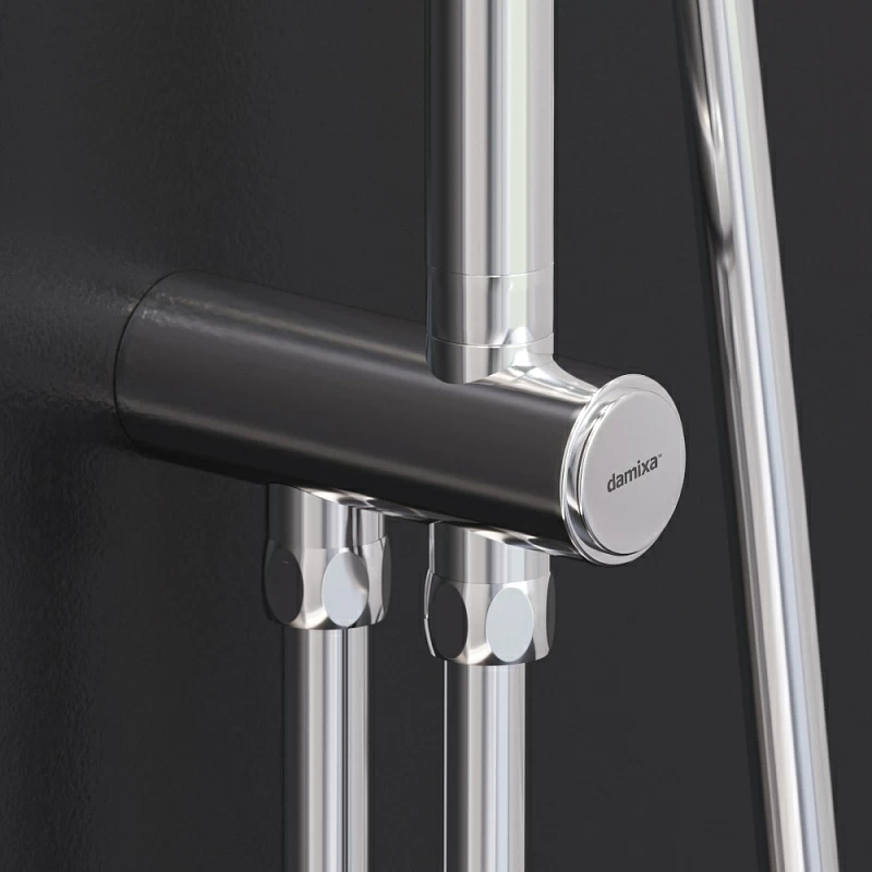 Душевая система Damixa Apollo 947000000 стойка с тропическим душем, хром