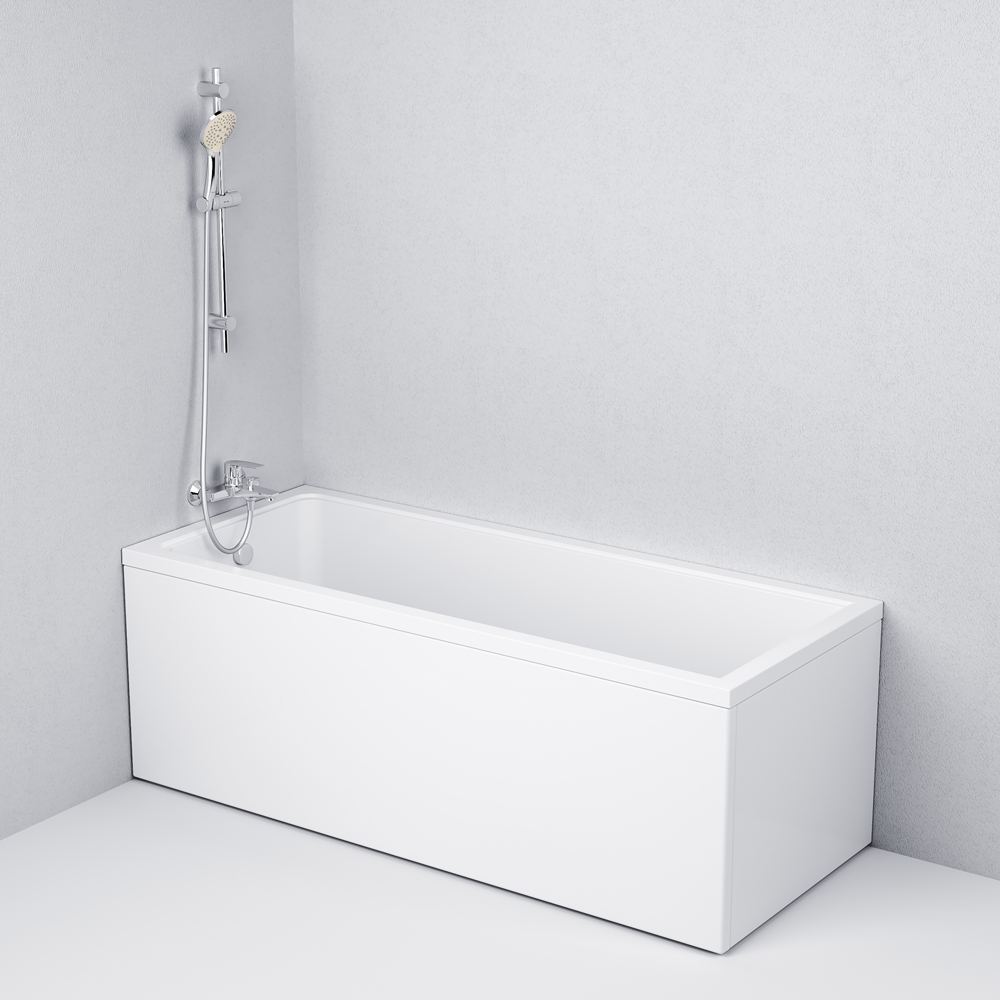 Ванна акриловая 170х70 см Gem W90A-170-070W-A1, Белый