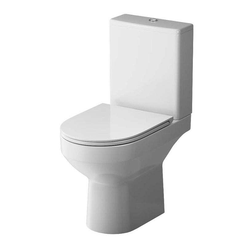 Унитаз напольный AM.PM Spirit 2.0 C708600SC безободковый с сиденьем микролифт, белый