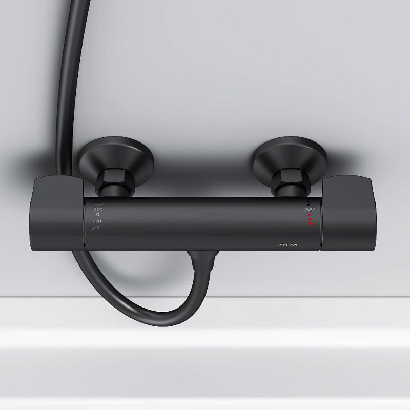 Смеситель для душа AM.PM X-Joy F85A40022 термостат, черный