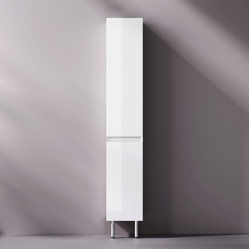 Шкаф-пенал для ванной 35 AM.PM Above M9XCSR0352WG напольный, правый, белый глянцевый