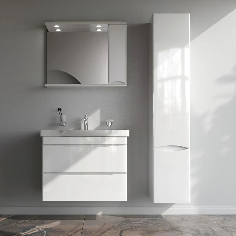 Тумба под раковину 80 AM.PM Like M80FHX0802WG подвесная белый глянец