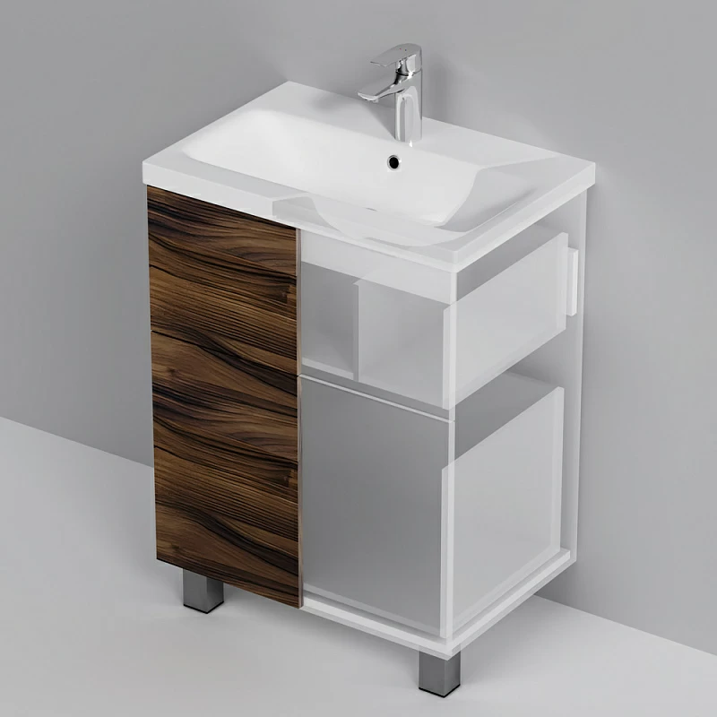 Тумба под раковину 60 AM,PM Gem M90FSX0602HF напольная под дерево орех