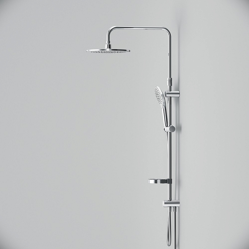 Душевая система AM.PM Like F0780064 стойка с тропическим душем, хром