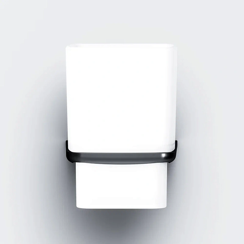 Стакан для зубных щеток настенный AM.PM Inspire 2.0 A50A34322 стеклянный, черный