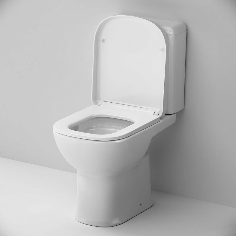 Унитаз напольный AM.PM Sunny 2.0 C85C8601SC безободковый с сиденьем микролифт, белый