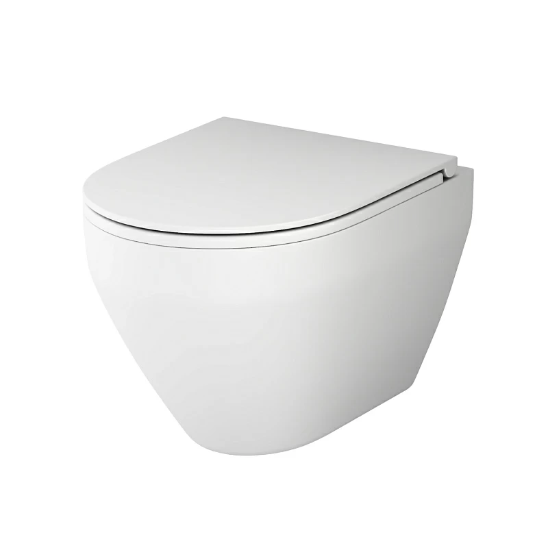 Унитаз подвесной AM.PM Spirit 2.0 C701700MWSC безободковый с сиденьем микролифт, белый матовый