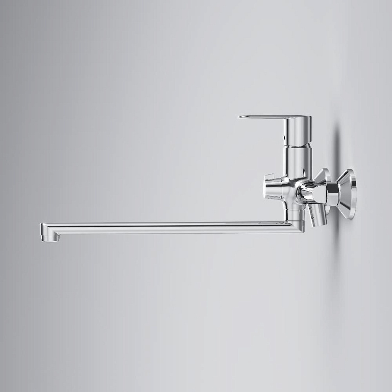 Смеситель для ванны и душа AM.PM Above F9X90200 длинный излив, хром