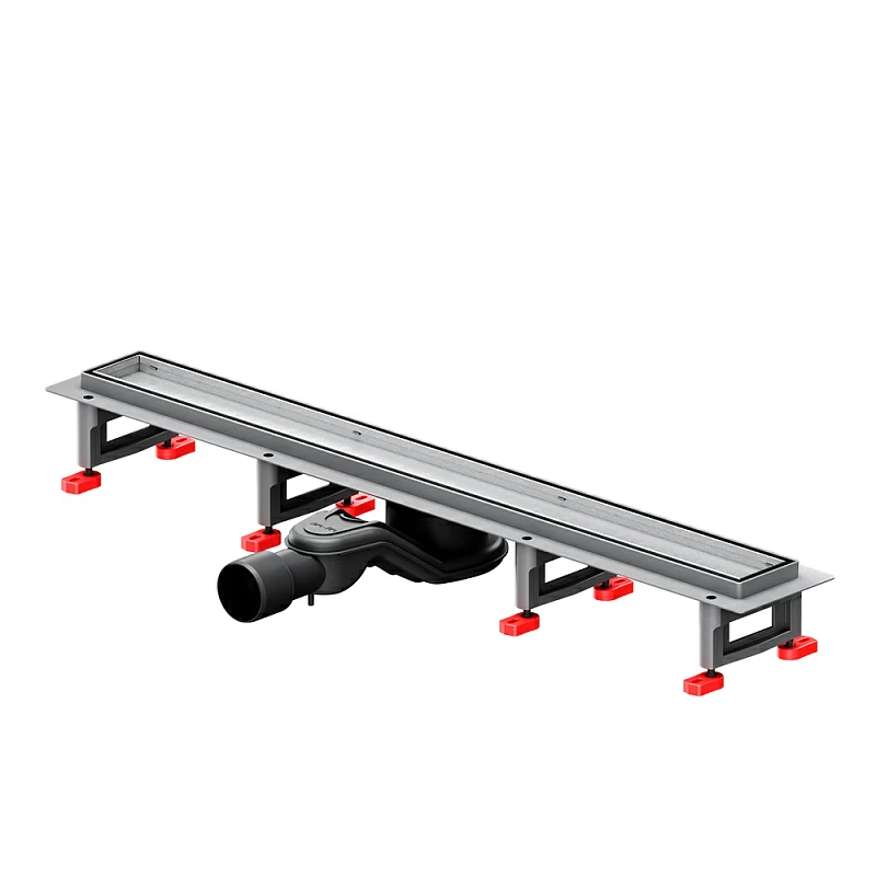 Душевой трап (лоток) 70 AM.PM MasterFlow W01SC-U11-070-04SB комбинированный затвор со стальной матовой решеткой под плитку