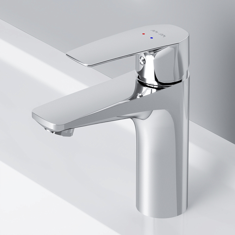 Смеситель для раковины (умывальника) AM.PM Gem F90A82100 с донным клапаном, хром