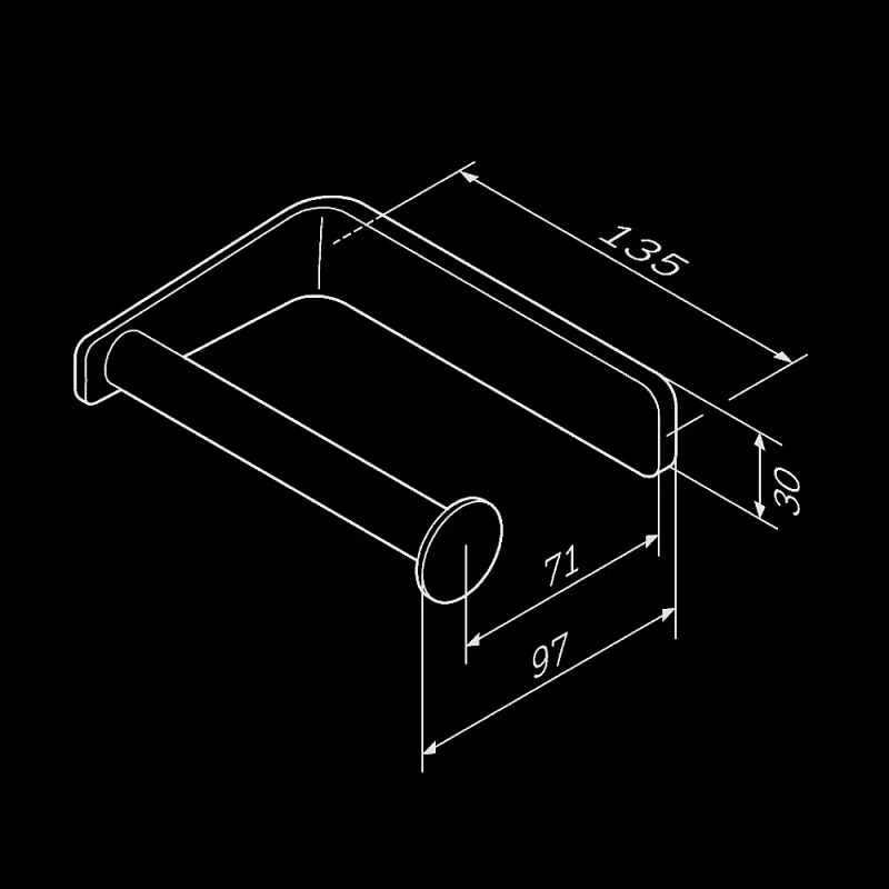 Держатель для туалетной бумаги настенный AM.PM Inspire 2.0 A50A34100 хром