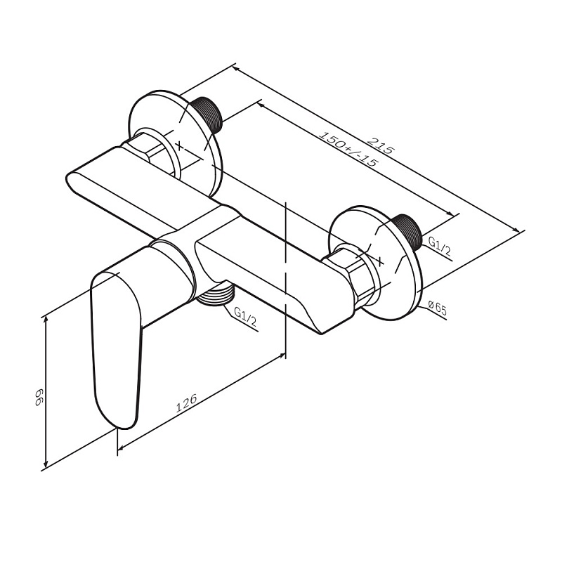Смеситель для душа AM.PM Above F9X20000 хром