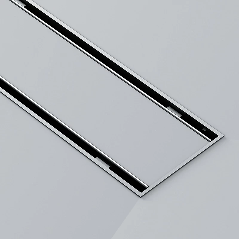 Душевой трап (лоток) 80 AM.PM PrimeFlow W02SC-U11-080-04SB комбинированный затвор со стальной матовой решеткой под плитку