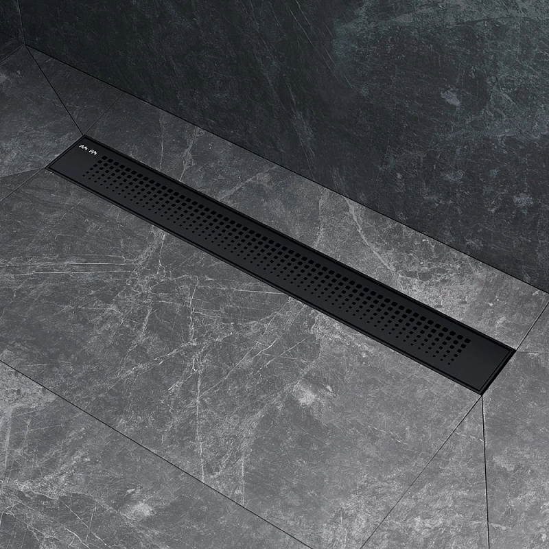 Душевой трап (лоток) 60 AM.PM PrimeFlow W02SC-P11-060-01BM комбинированный затвор с черной матовой решеткой