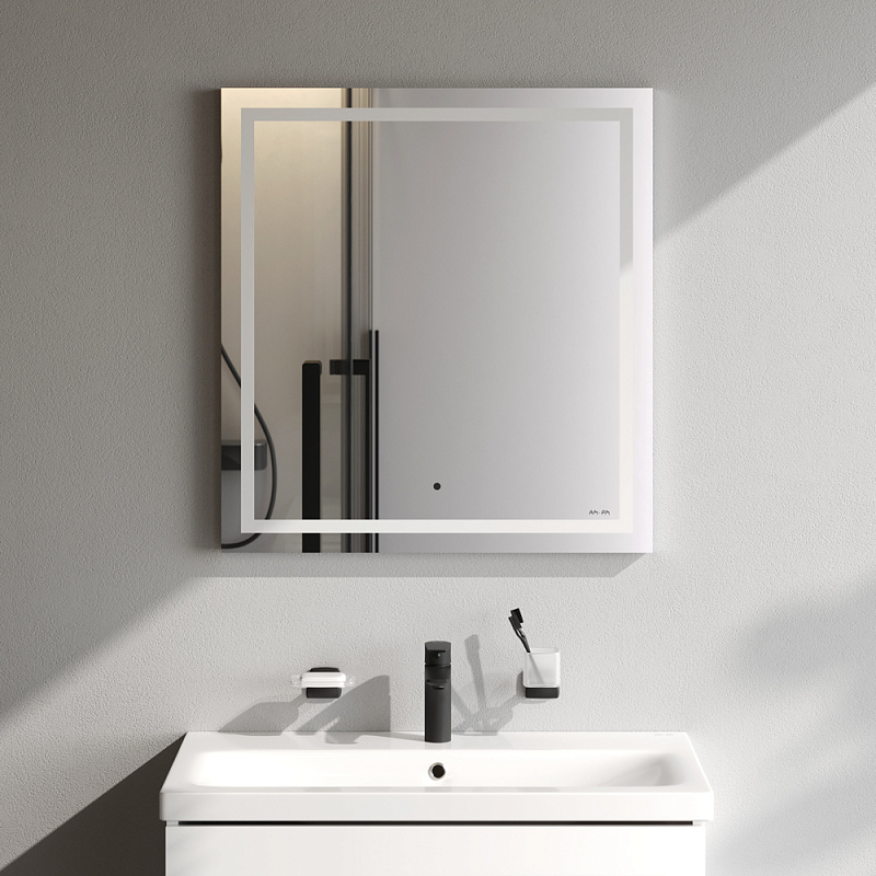 Зеркало с подсветкой в ванную прямоугольное 65 AM.PM Gem M91AMOX0651WG сенсорное