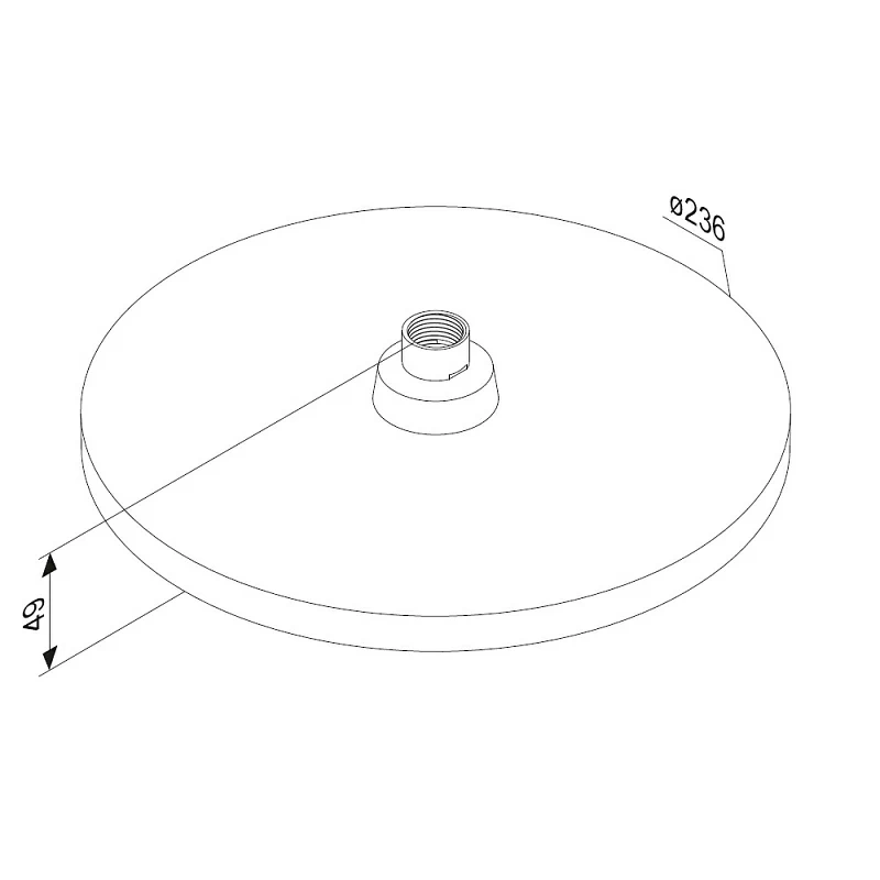 Тропический душ (лейка) Damixa Apollo 947050300 черный