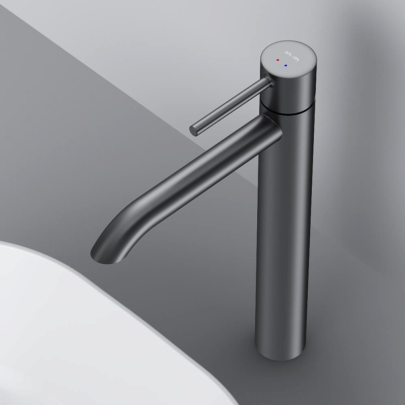 Смеситель для раковины (умывальника) AM.PM Libre F6092022 высокий черный