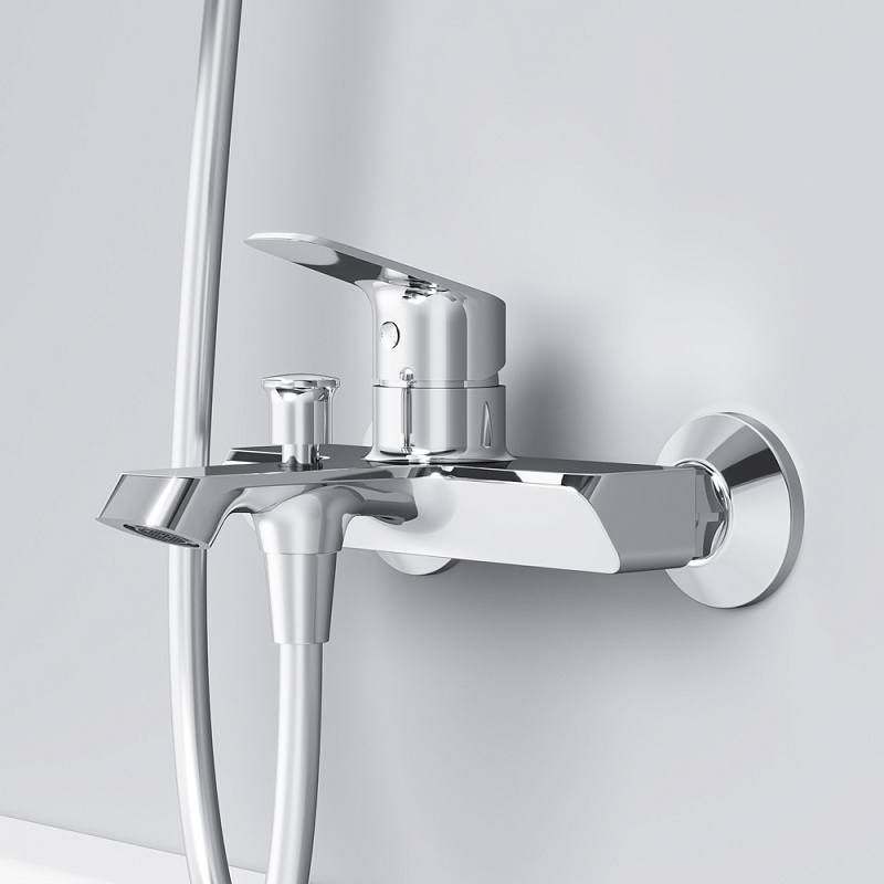 Смеситель для ванны и душа AM.PM Func F8F10000 хром