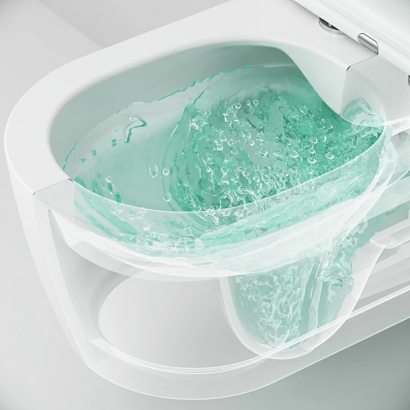 Унитаз подвесной AM.PM Func C8F1701SC (глубина 54 см) безободковый с сиденьем микролифт, белый