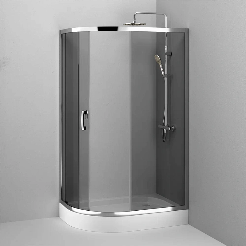 Душевое ограждение без поддона 120x80 AM.PM Like W83UG-302U120CG профиль хром