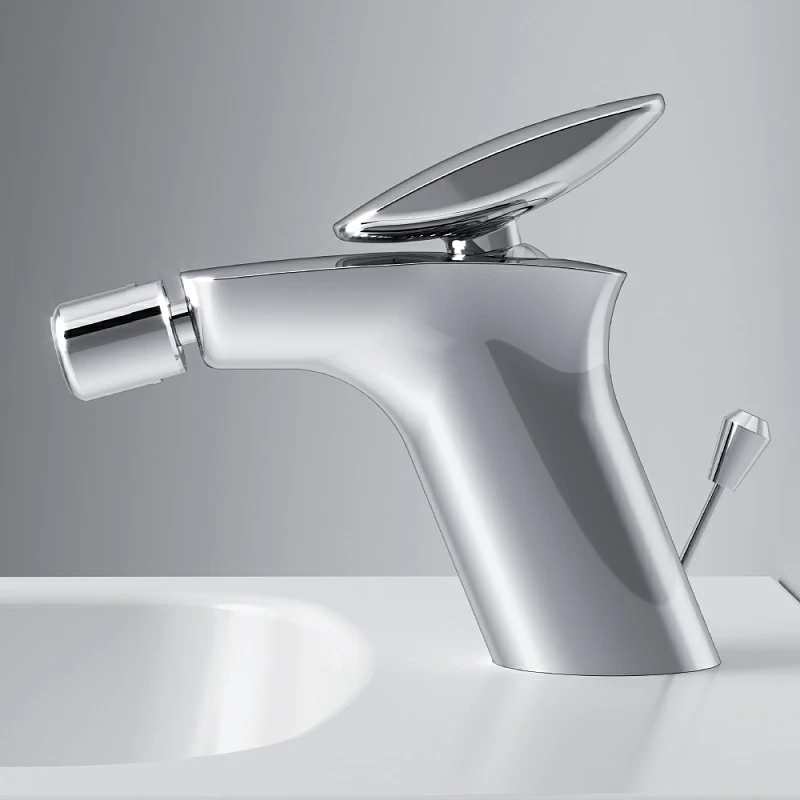 Биде подвесное AM.PM Inspire 2.0 C50A3411WH белый глянец + смеситель хром