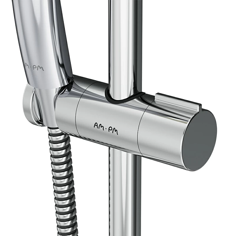 Душевой гарнитур AM.PM Gem F0190000 штанга, шланг, лейка 1 режим, хром