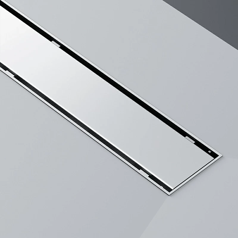 Душевой трап (лоток) 90 AM.PM PrimeFlow W02SC-U11-090-04SB комбинированный затвор со стальной матовой решеткой под плитку