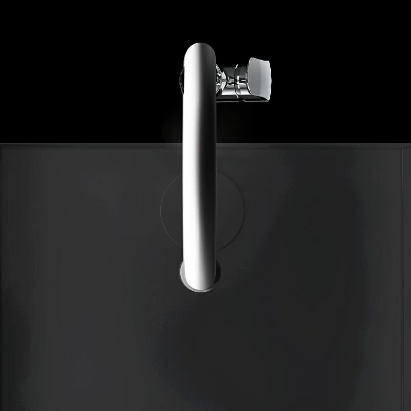 Смеситель для кухни AM.PM Like F8007825 высокий, черный, с серым гибким изливом и каналом питьевой воды