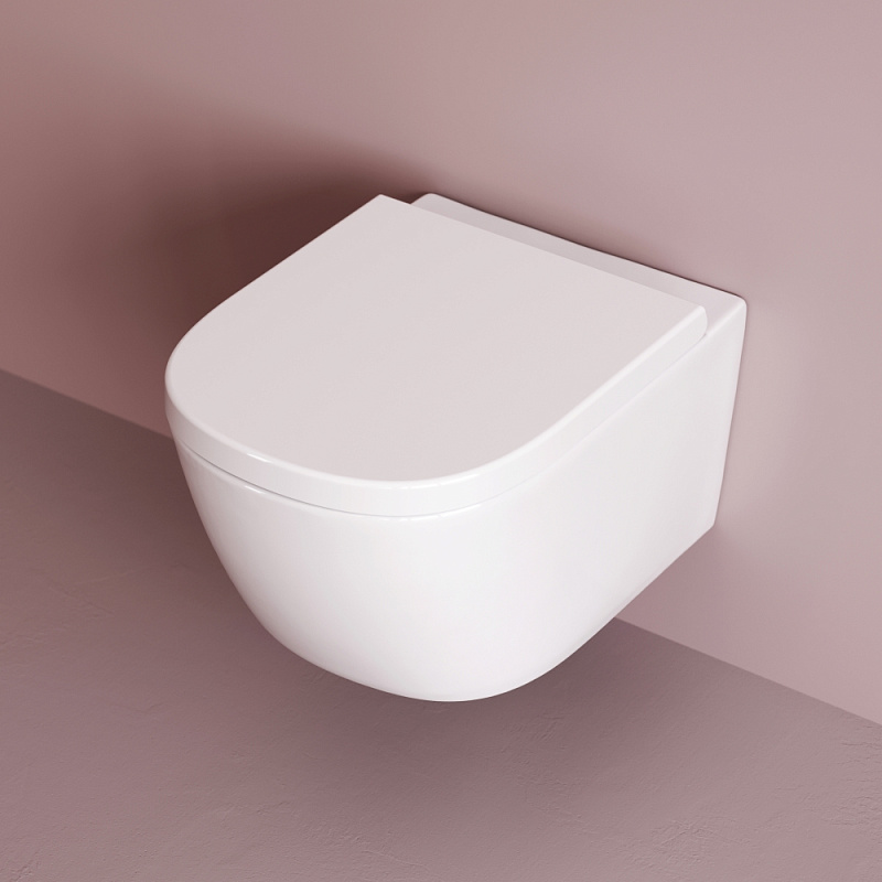 Унитаз подвесной AM.PM Libre C601900SC торнадо безободковый с сиденьем микролифт, белый