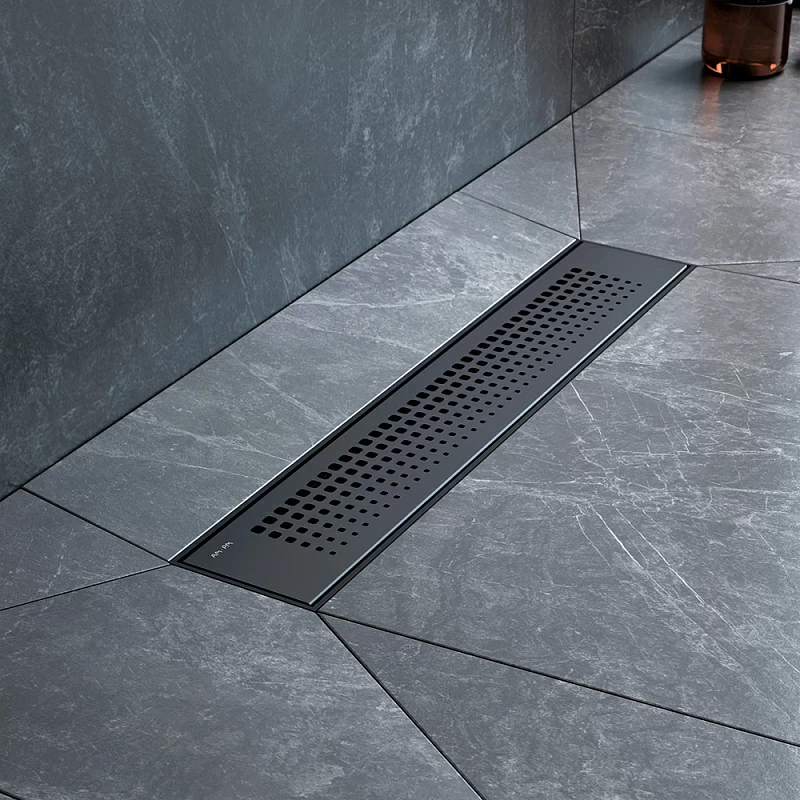 Душевой трап (лоток) 40 AM.PM PrimeFlow W02SC-P11-040-01BM комбинированный затвор с черной матовой решеткой