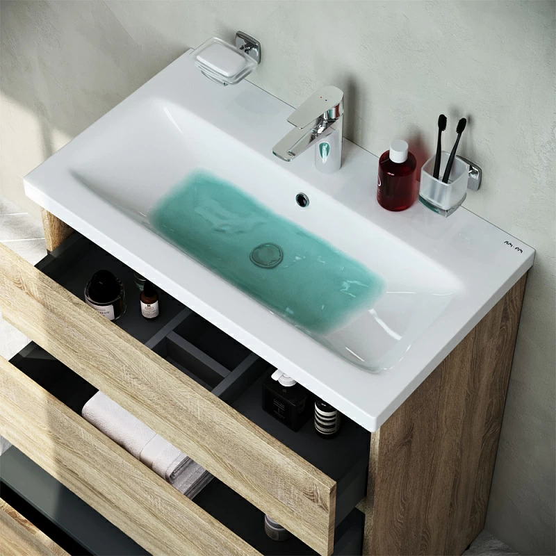 Тумба под раковину 75 AM.PM Gem S M91FSX0752OF напольная под дерево светлый дуб