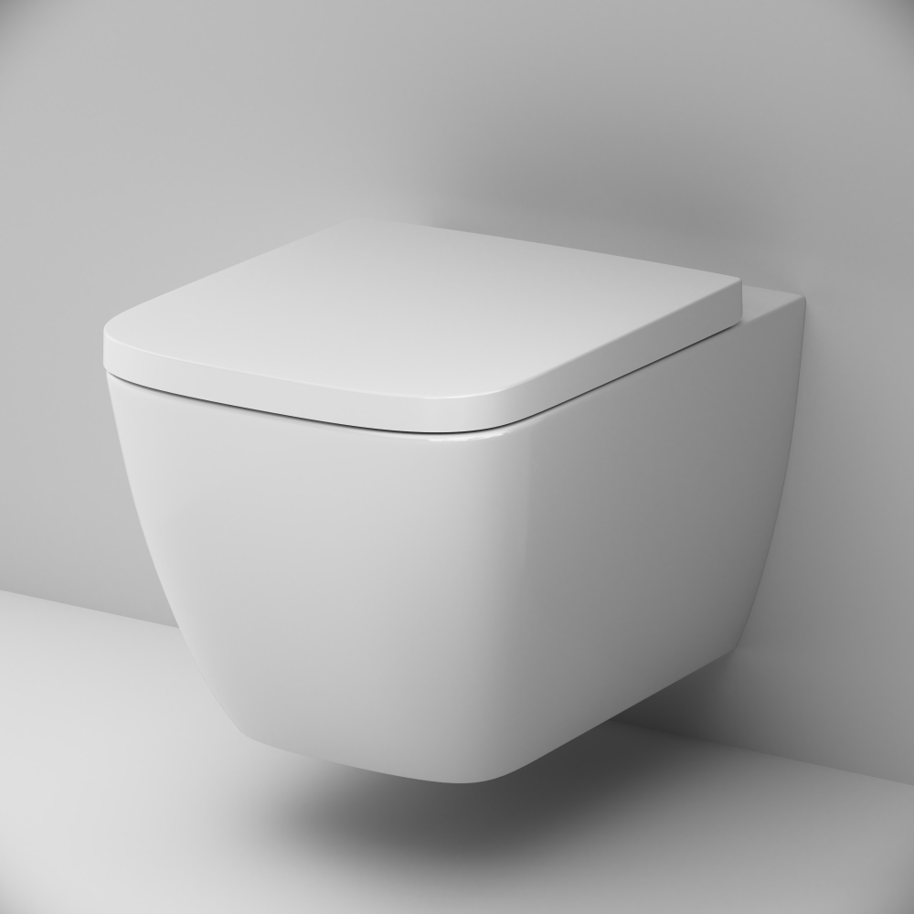 Унитаз подвесной Aquaspin с сиденьем микролифт Gem C901901SC, Белый