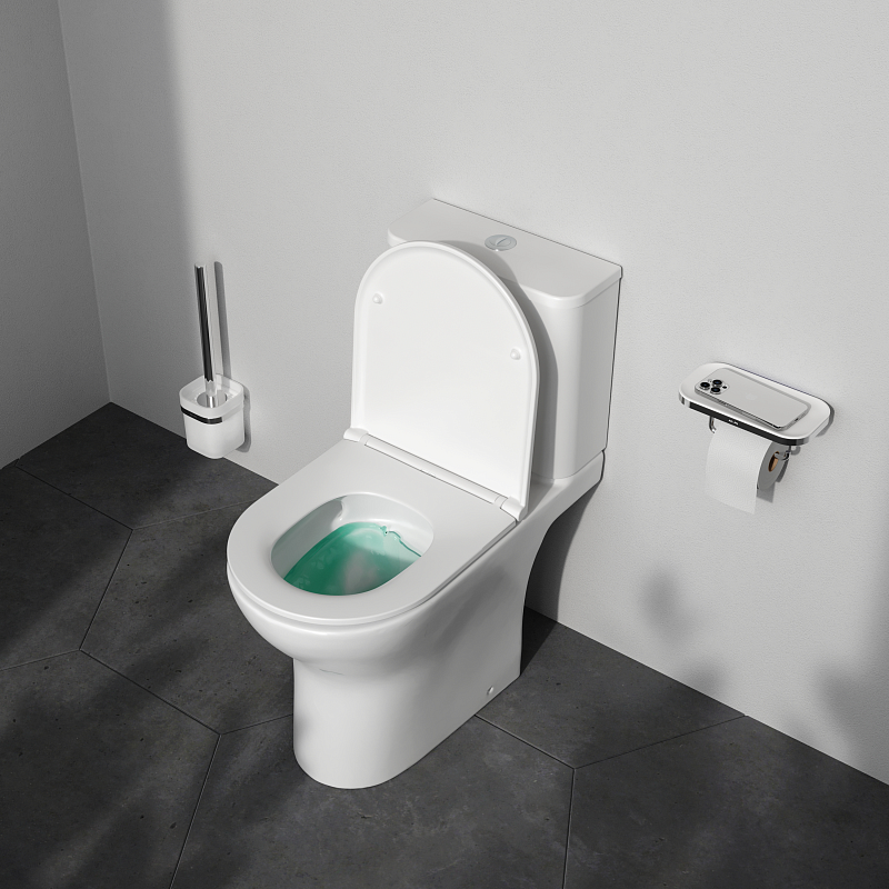 Унитаз-компакт напольный AM.PM Fresh C8B8900LMSC торнадо безободковый с сиденьем микролифт, белый