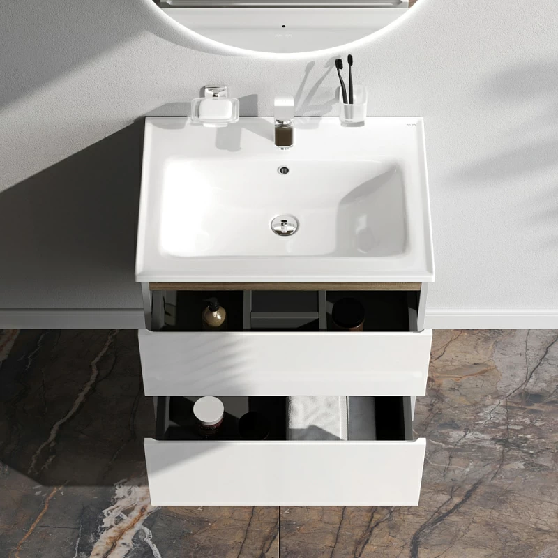 Тумба под раковину 65 AM.PM X-Joy M85AFHX0652WG подвесная белый глянец